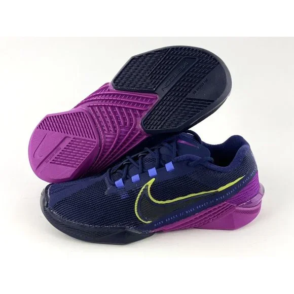 Nike React Metcon Turbo Black Purple Women's Size 6 Training Shoes CT1249-400 - Picture 2 of 12